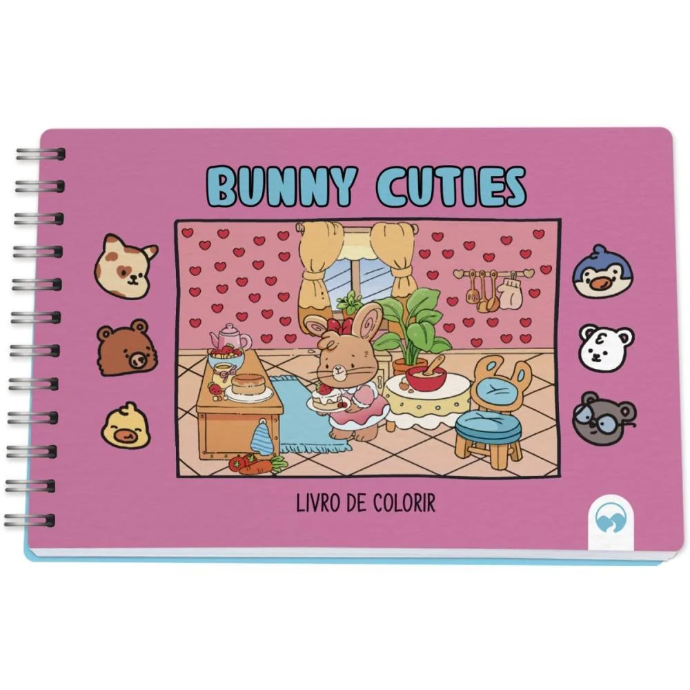 Livro De Colorir Bunny Cuties 64P Cd 150G 15X21 Vale Das Letras - imagem 3
