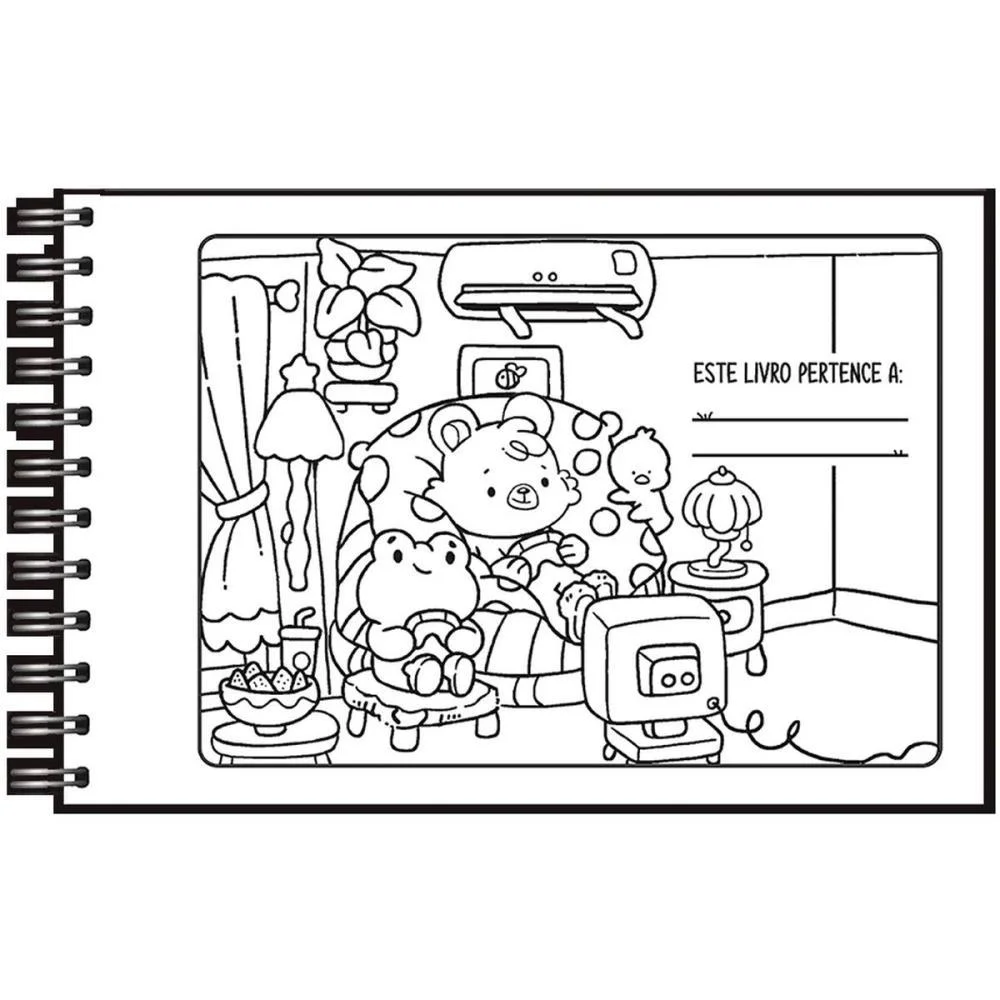 Livro De Colorir Bear Cuties 64P Cd 150G 15X21 Vale Das Letras - imagem 4