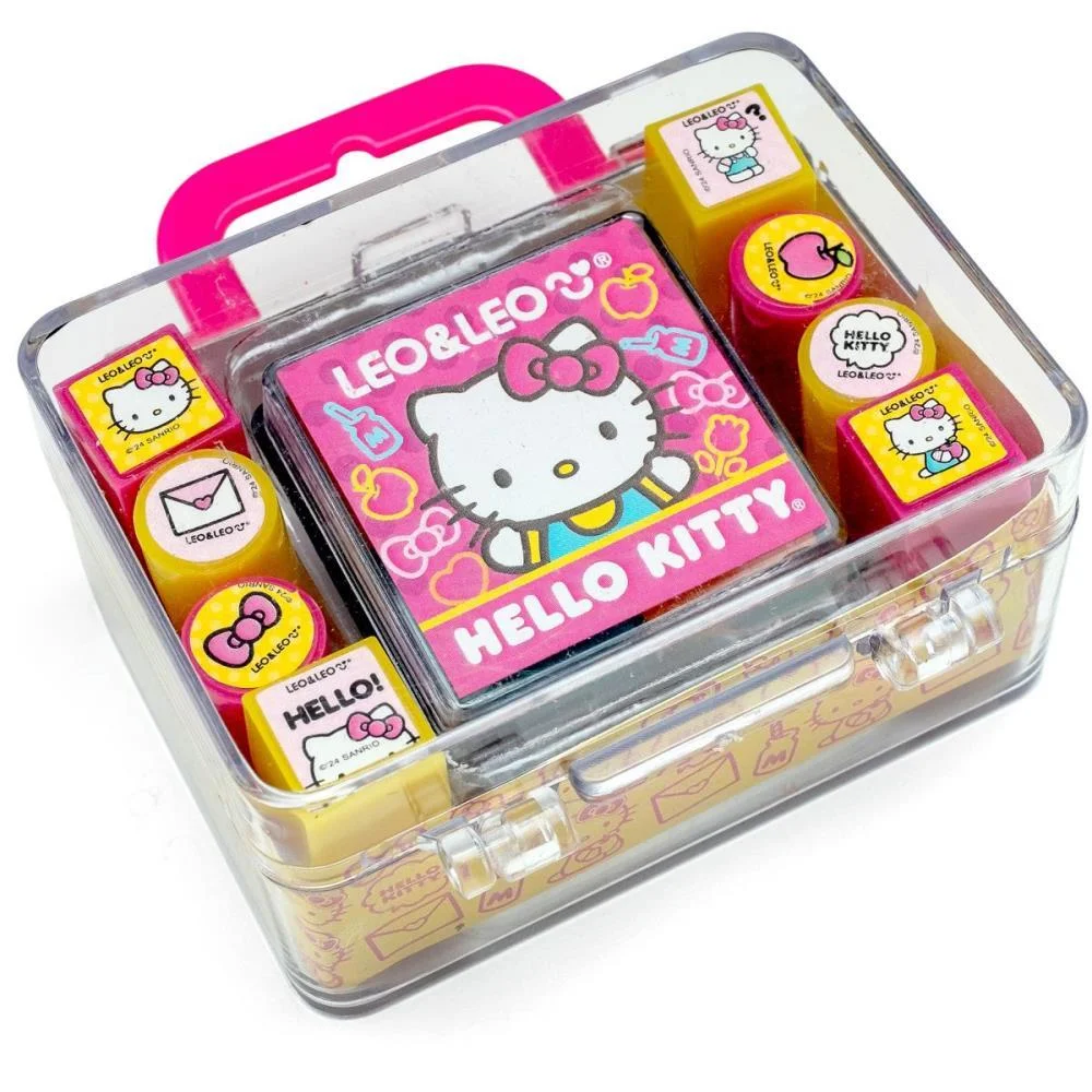 Carimbo Pedagogico Hello Kitty C/Almofada 8 Model Leonora (Kit) - imagem 2