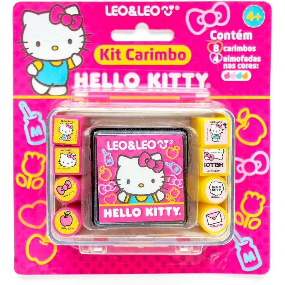 Carimbo Pedagogico Hello Kitty C/Almofada 8 Model Leonora (Kit) - imagem 8