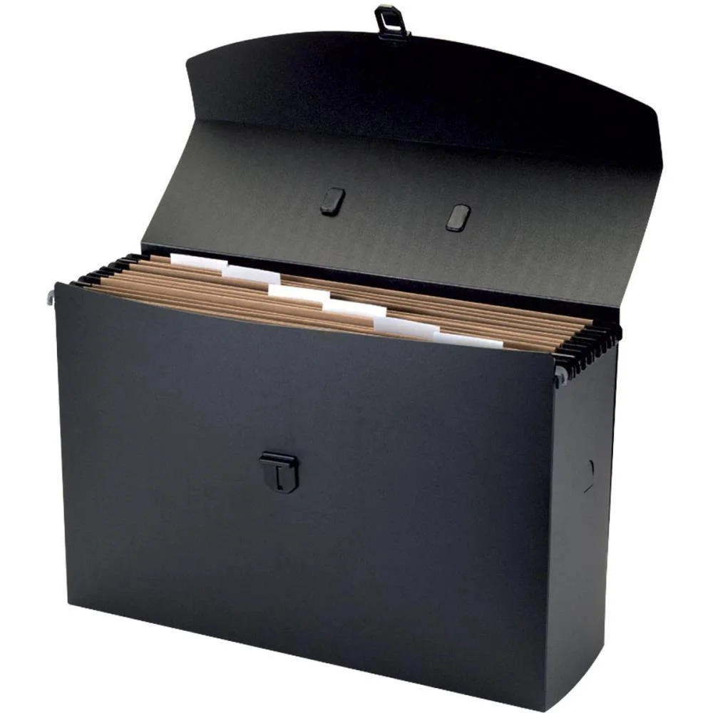 Maleta Plastica Com Alca C/06 Pasta Suspen. Em Pp Black Acp - imagem 3
