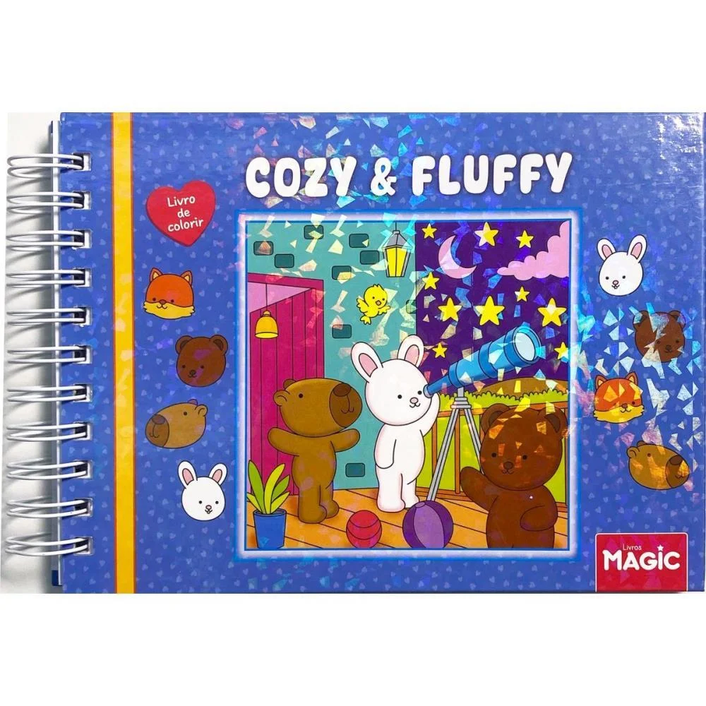 Livro De Colorir Cozy And Fluffy 96P Esp Cd 180 Magic Kids - imagem 5