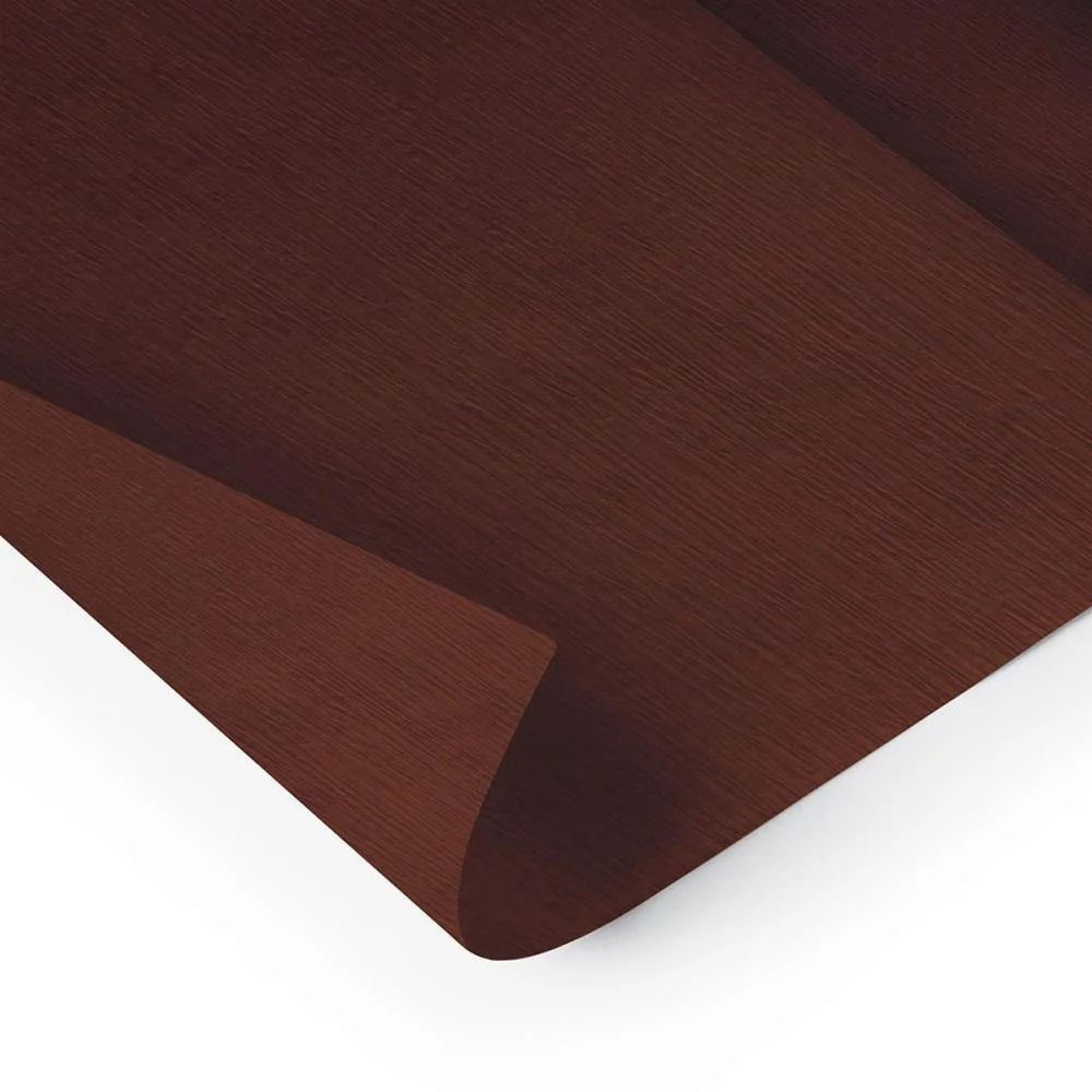 Papel Crepom 48Cmx2,00M. Marrom Ridet (Pct.c/10) - imagem 3
