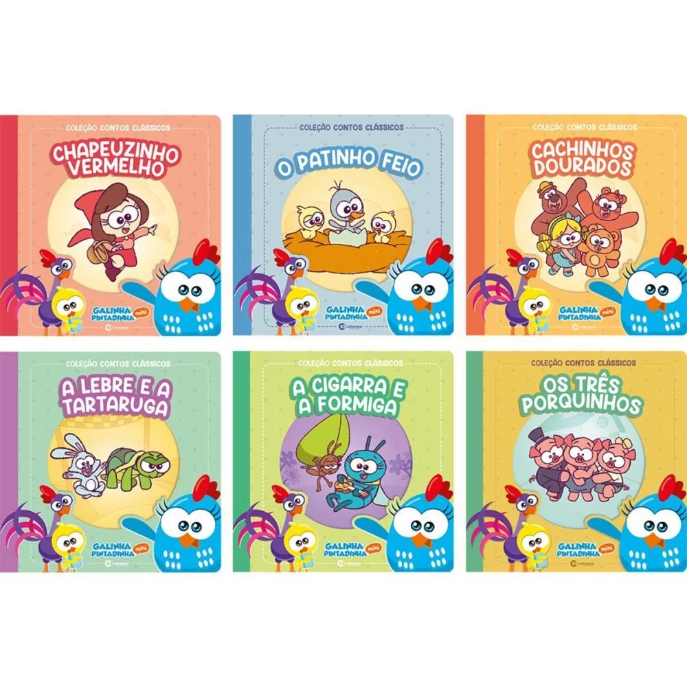 Livro Infantil Ilustrado Galinha Pint.contos Classicos Culturama (Pct.c/06) - imagem 3