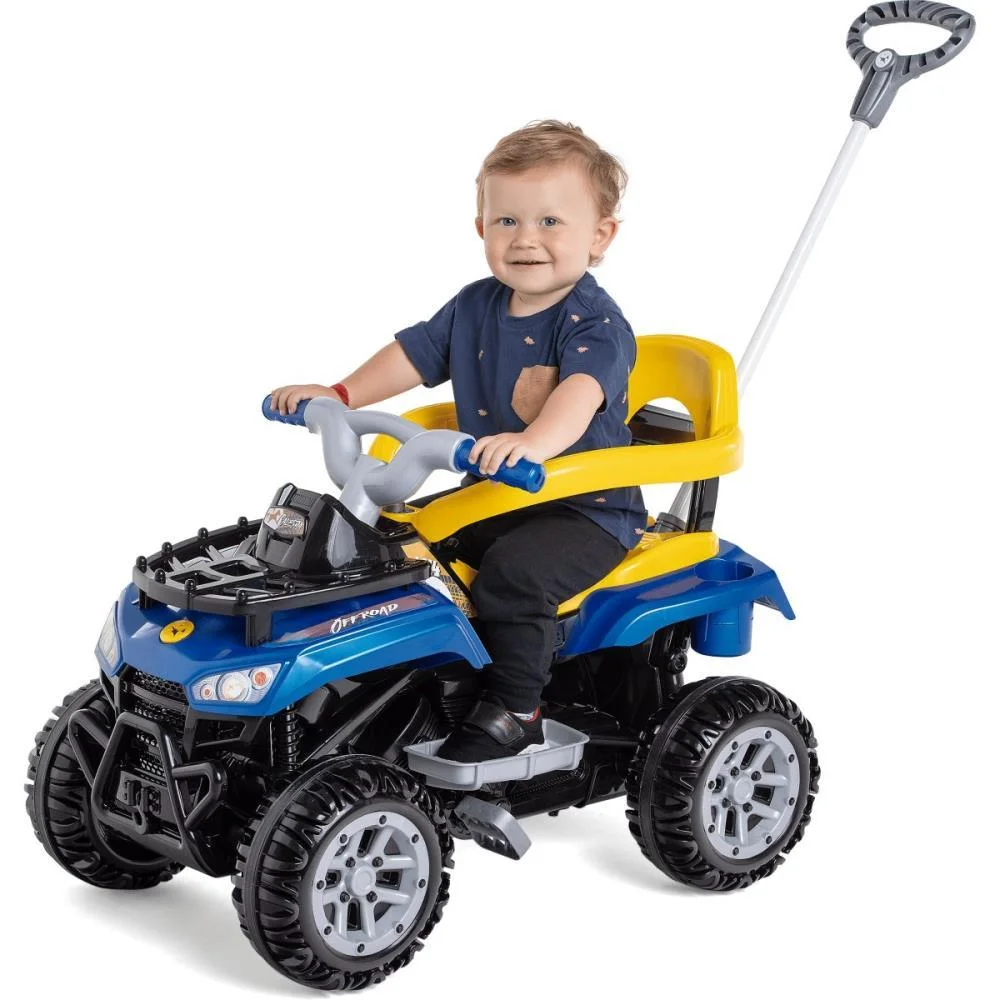 Veiculo Para Bebe Cross Up Azul 2Em1 C/Som 30Kg Calesita - imagem 2