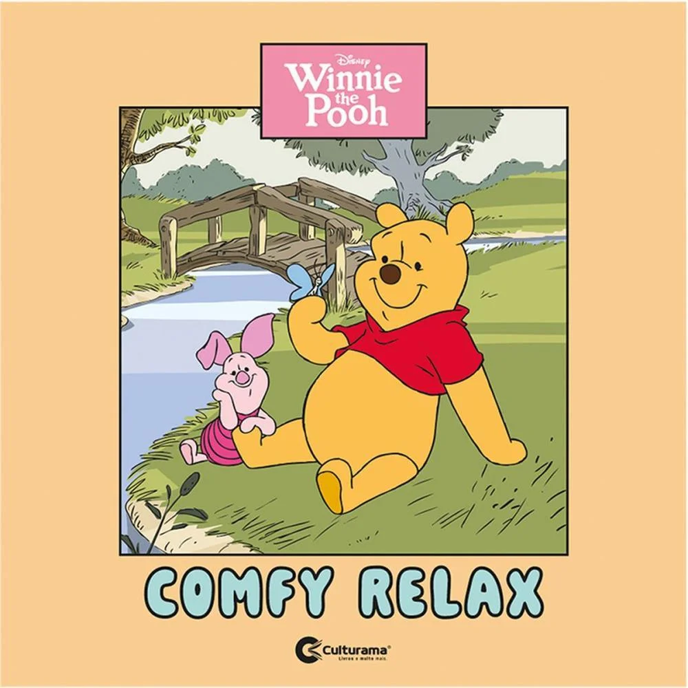 Livro De Colorir Pooh Comfy Relax 24Pgs 21X21Cm Culturama - imagem 2