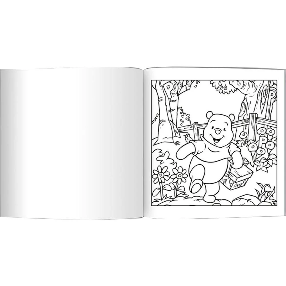 Livro De Colorir Pooh Comfy Relax 24Pgs 21X21Cm Culturama - imagem 3