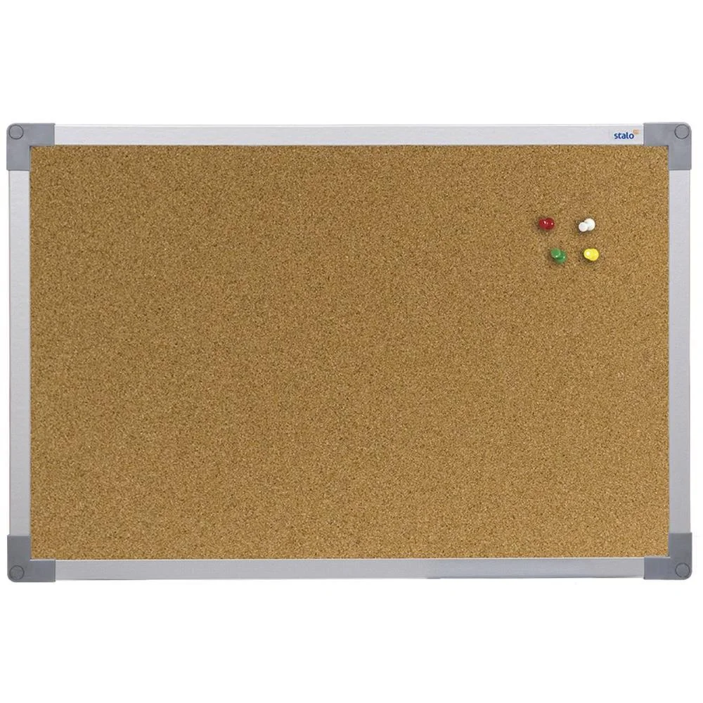 Quadro Aviso Moldura Aluminio Cortica Aparente 060X040Cm Stalo - imagem 5