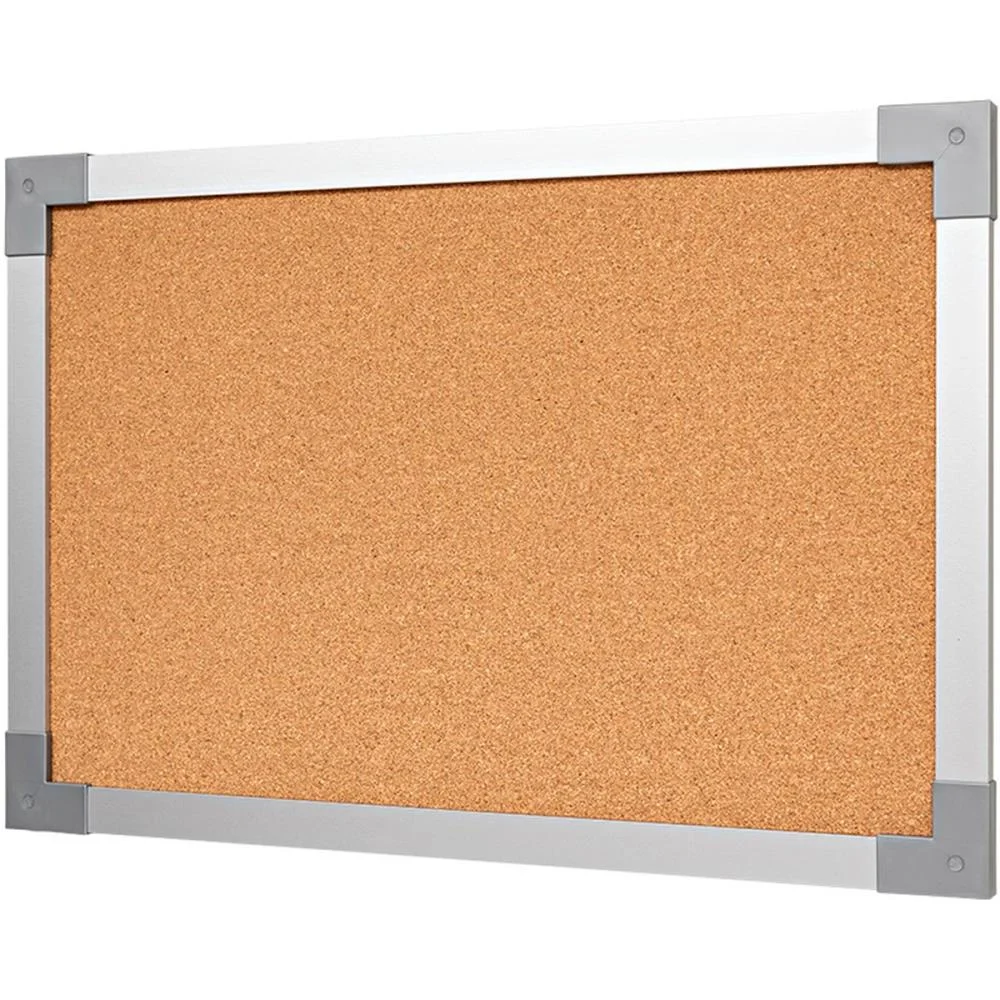 Quadro Aviso Moldura Aluminio Cortica Aparente 100X070Cm Stalo - imagem 4