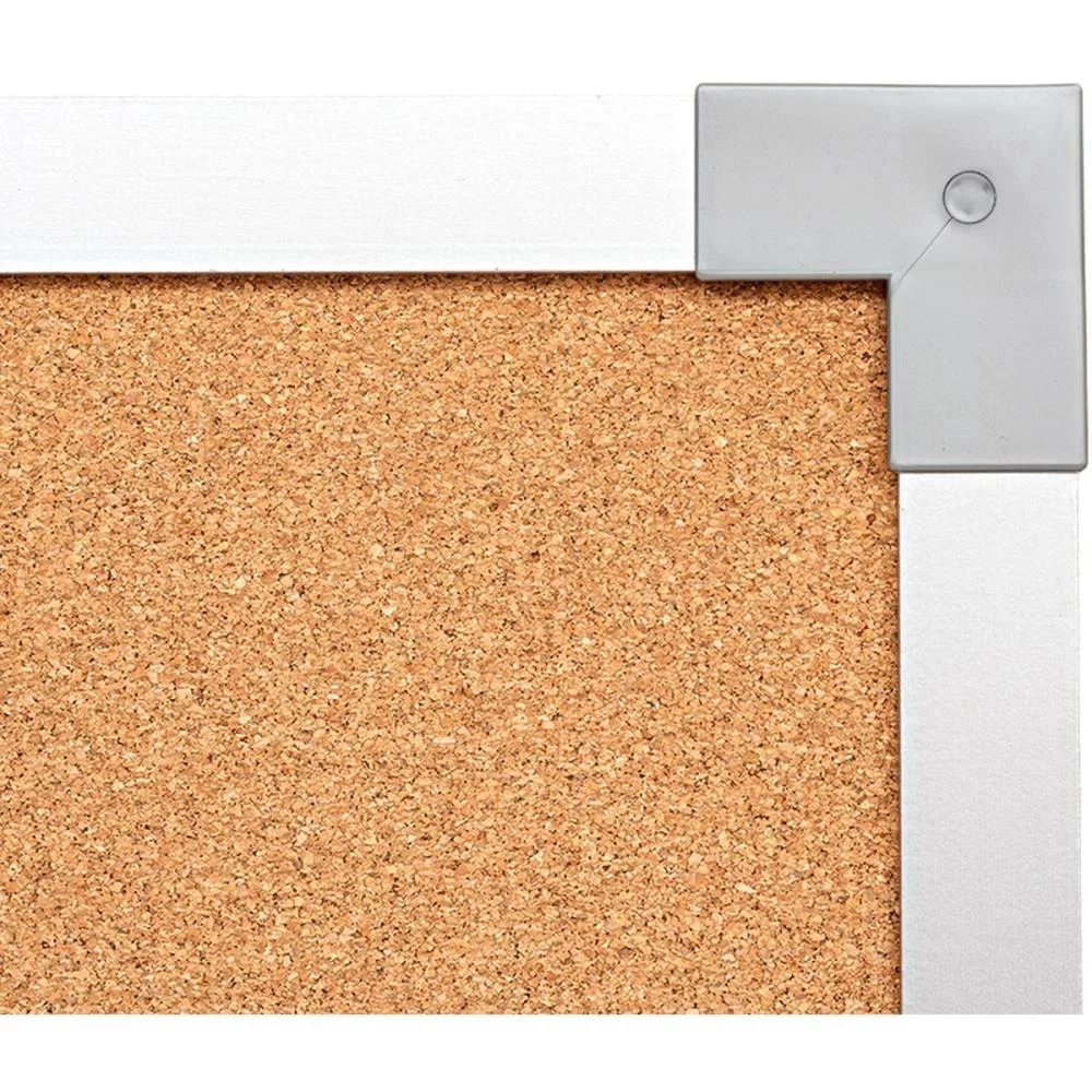 Quadro Aviso Moldura Aluminio Cortica Aparente 120X090Cm Stalo - imagem 4