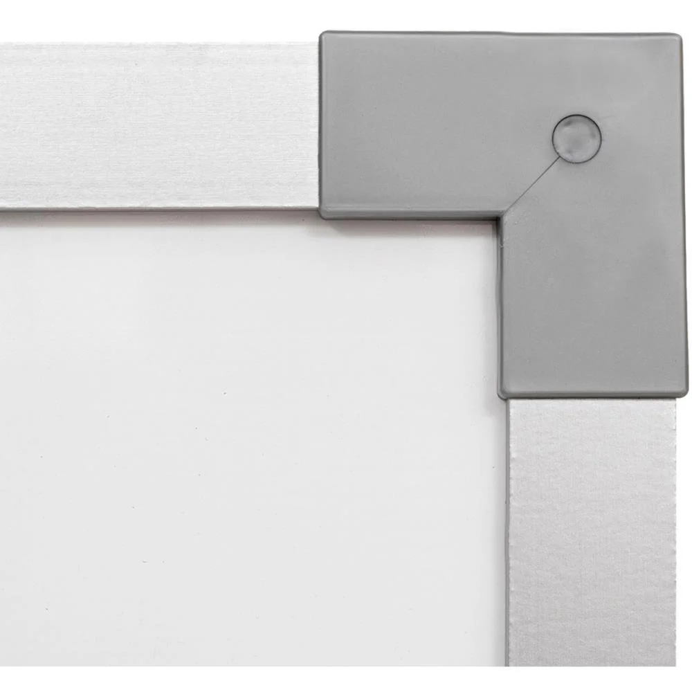 Quadro Branco Moldura Aluminio 150X120Cm Uv Soft Prime Stalo - imagem 5