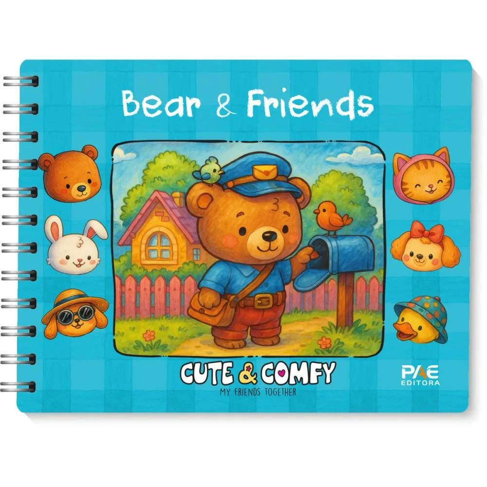 Livro De Colorir Cute E Comfy Bear Friend.cd Az Pae Editora - imagem 3