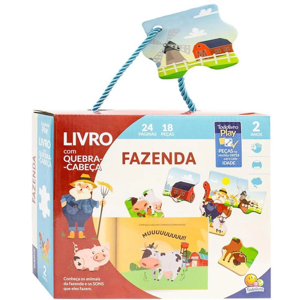 Livro De Atividades Todolivro Play Q.c.fazenda Box Todolivro - imagem 5