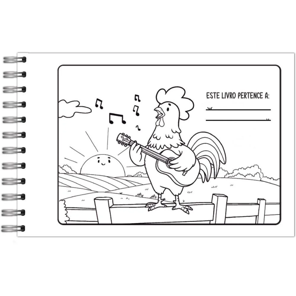 Livro De Colorir Farm Cuties 64P Cd 150G 15X21 Vale Das Letras - imagem 3