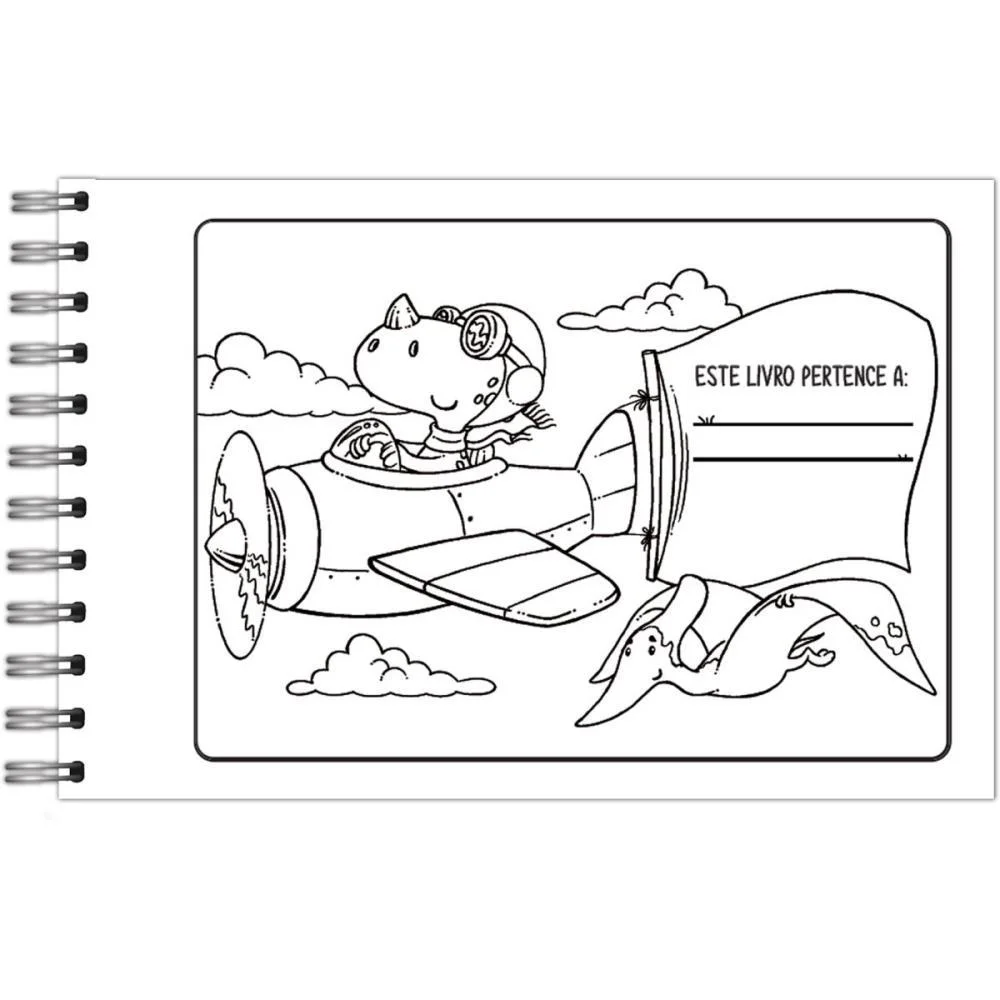 Livro De Colorir Dino Cuties 64P Cd 150G 15X21 Vale Das Letras - imagem 3