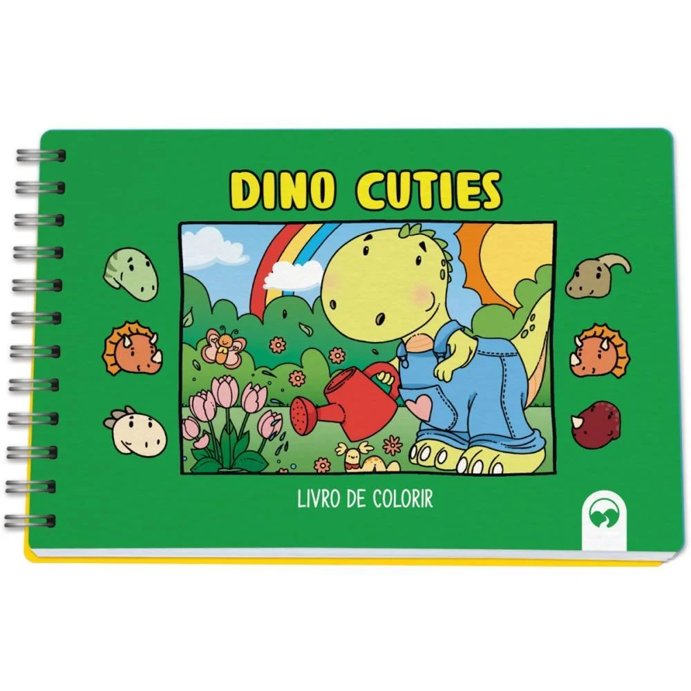 Livro De Colorir Dino Cuties 64P Cd 150G 15X21 Vale Das Letras - imagem 5