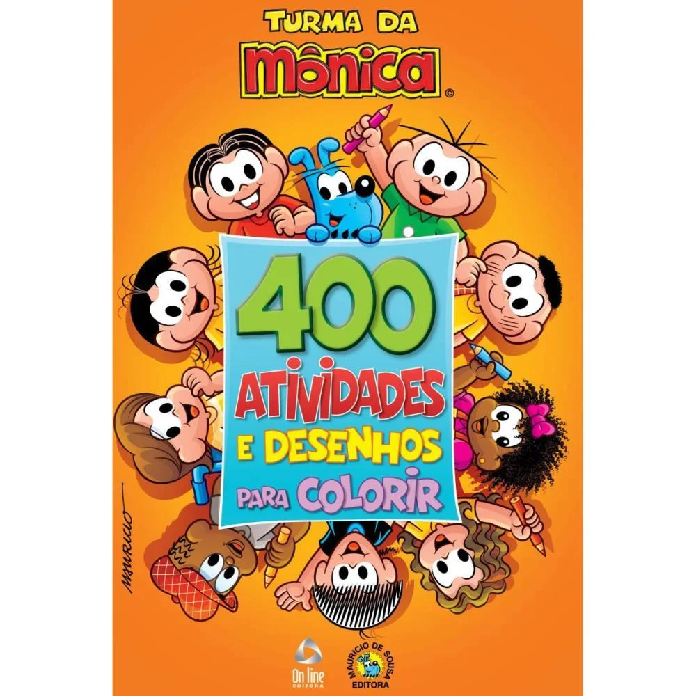 Livro De Atividades Turma Da Monica 400 Atividades Online Editora - imagem 2