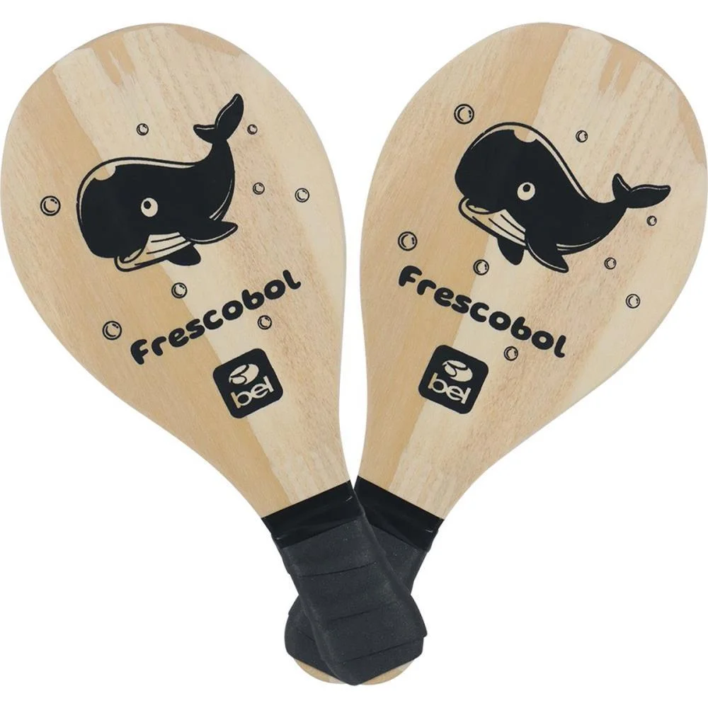 Frescobol Infantil Raquete Madeira+Bola Bel (Kit) - imagem 2
