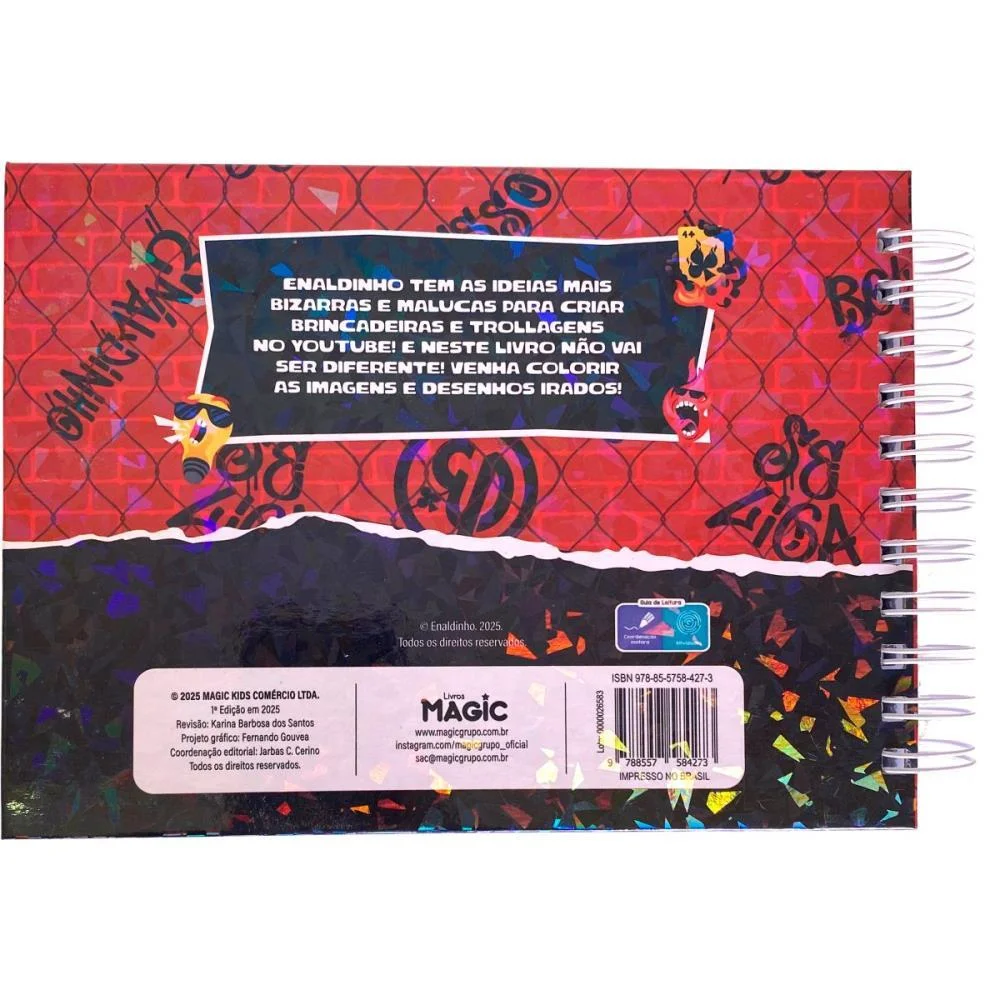 Livro De Colorir Enaldinho Cute 96Pg Cd Esp Magic Kids - imagem 5