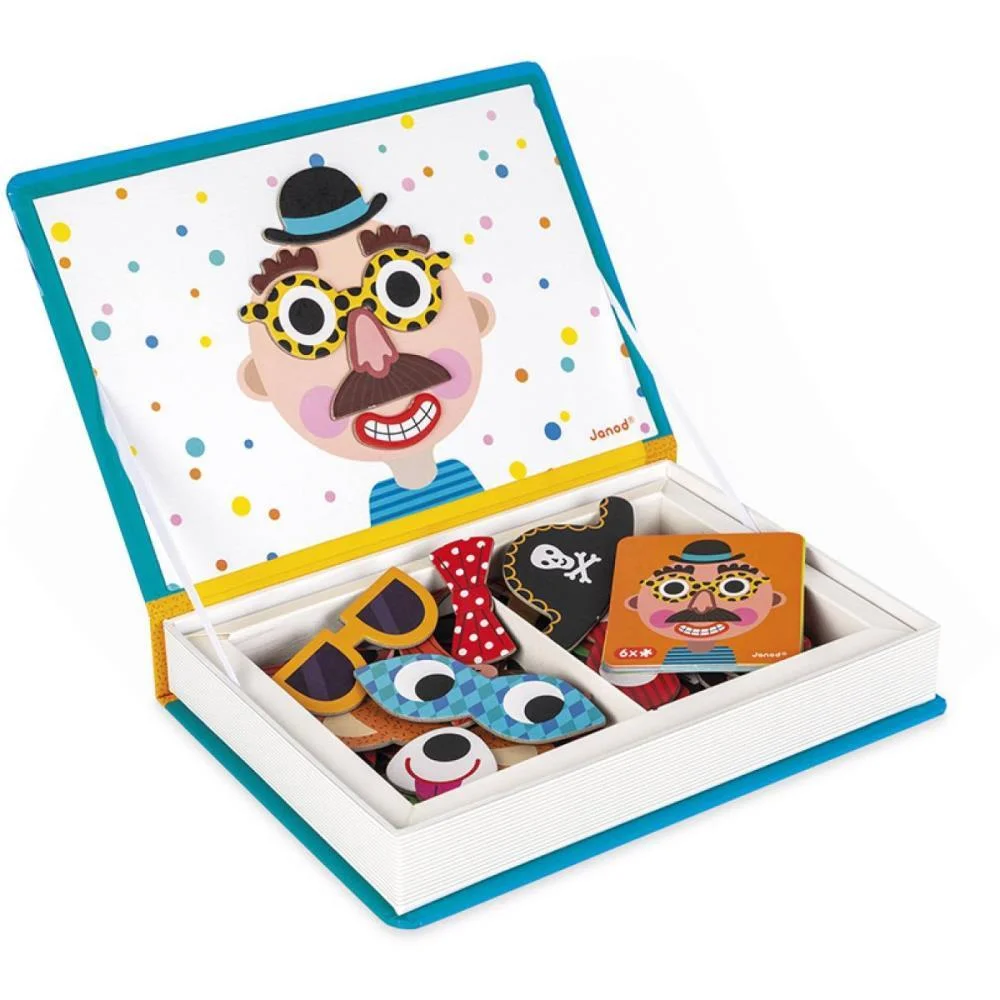 Livro Magnetico Infantil Crazy Faces Meninos 82 Pecas Maped - imagem 3