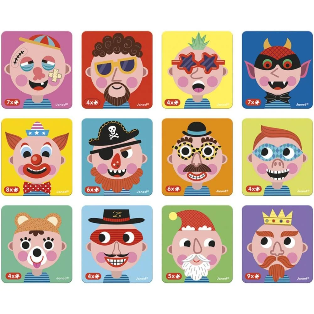 Livro Magnetico Infantil Crazy Faces Meninos 82 Pecas Maped - imagem 4