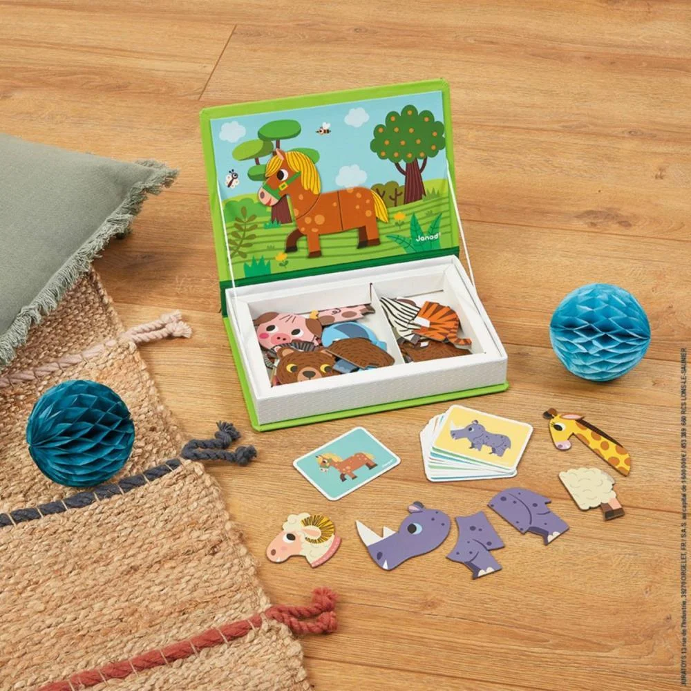 Livro Magnetico Infantil Vida Animal 40 Pecas Maped - imagem 3