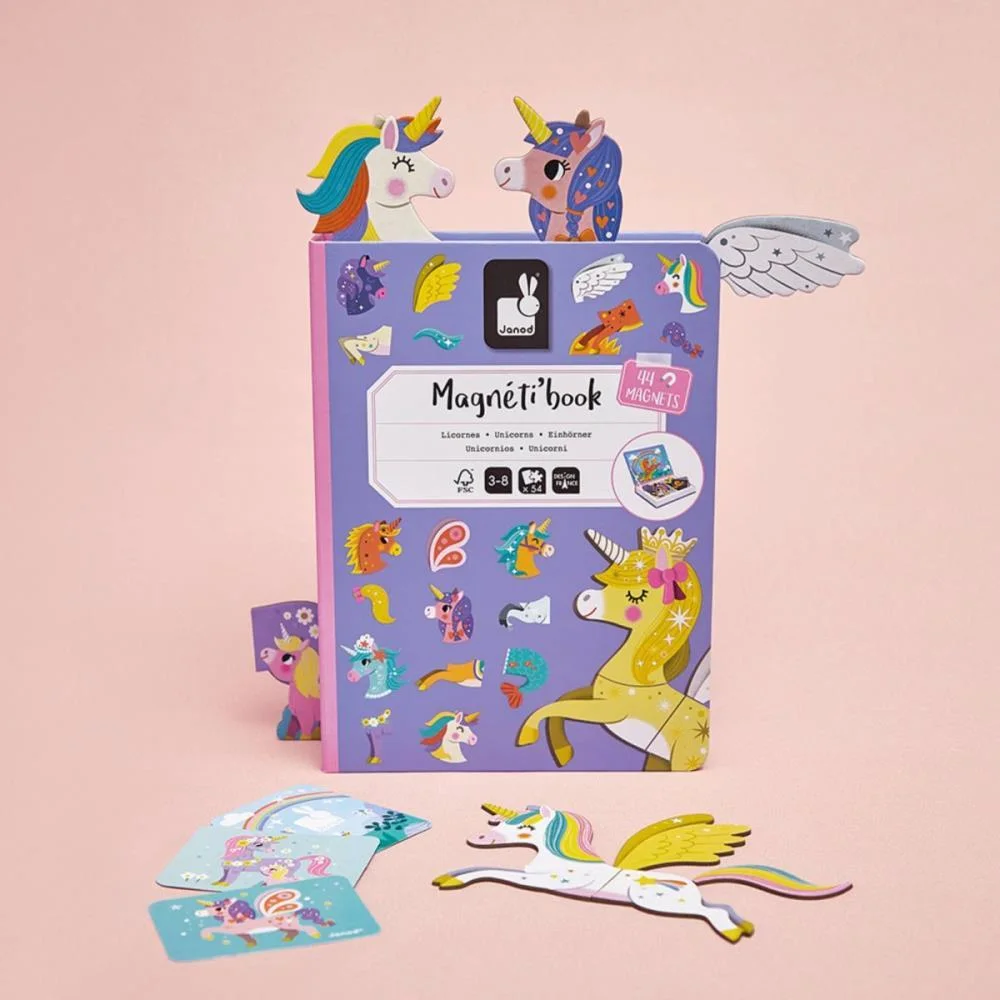 Livro Magnetico Infantil Unicornio 44 Pecas Maped - imagem 3