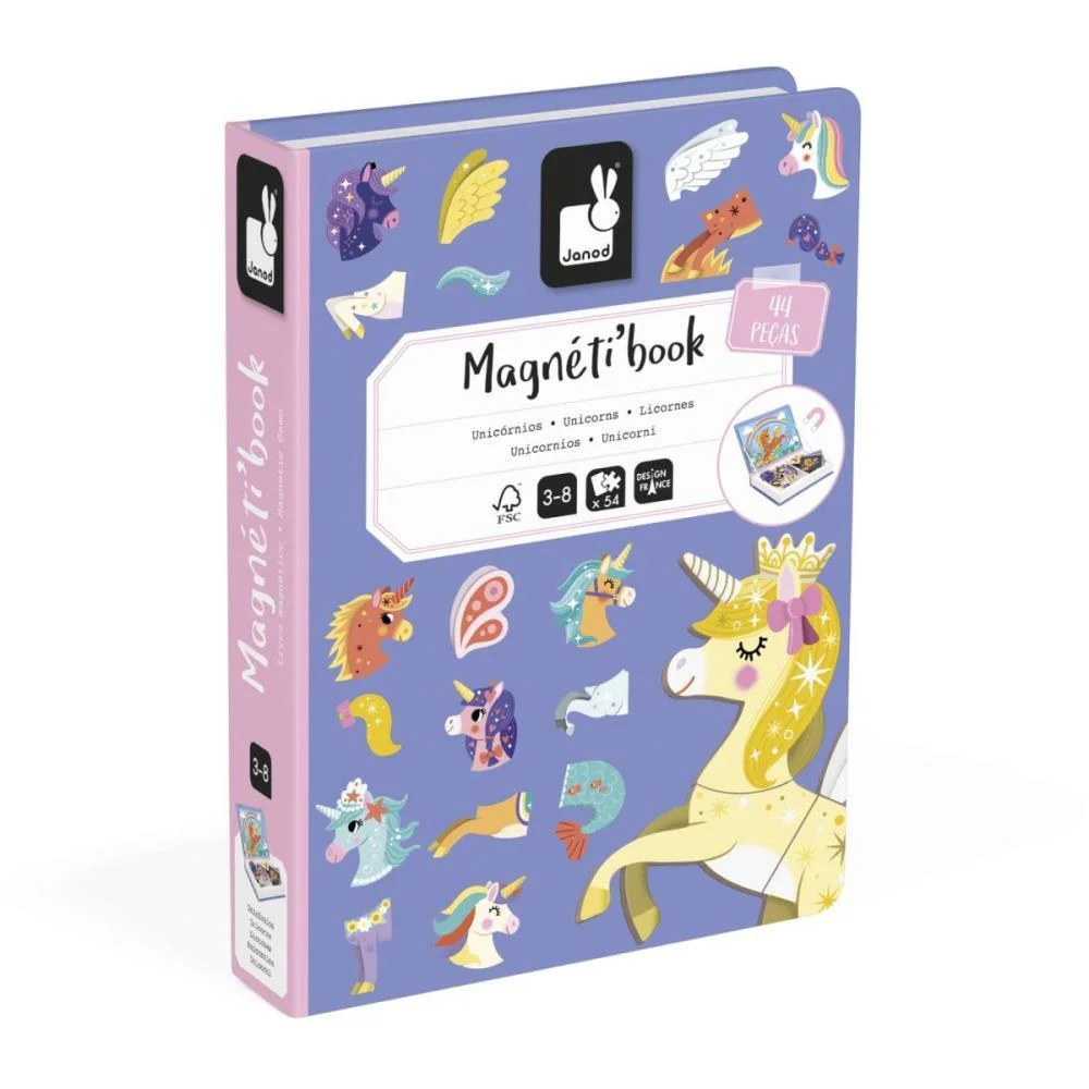 Livro Magnetico Infantil Unicornio 44 Pecas Maped - imagem 5