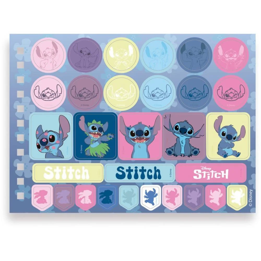 Livro De Colorir Stitch 48F. C/Adesivos 180G Dac - imagem 3