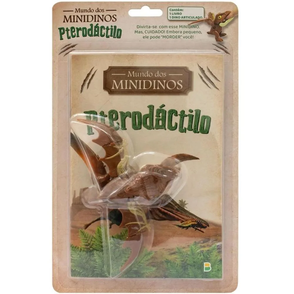 Livro Brinquedo Ilustrado Mundo Dos Minidinos:pterodacti Todolivro - imagem 2