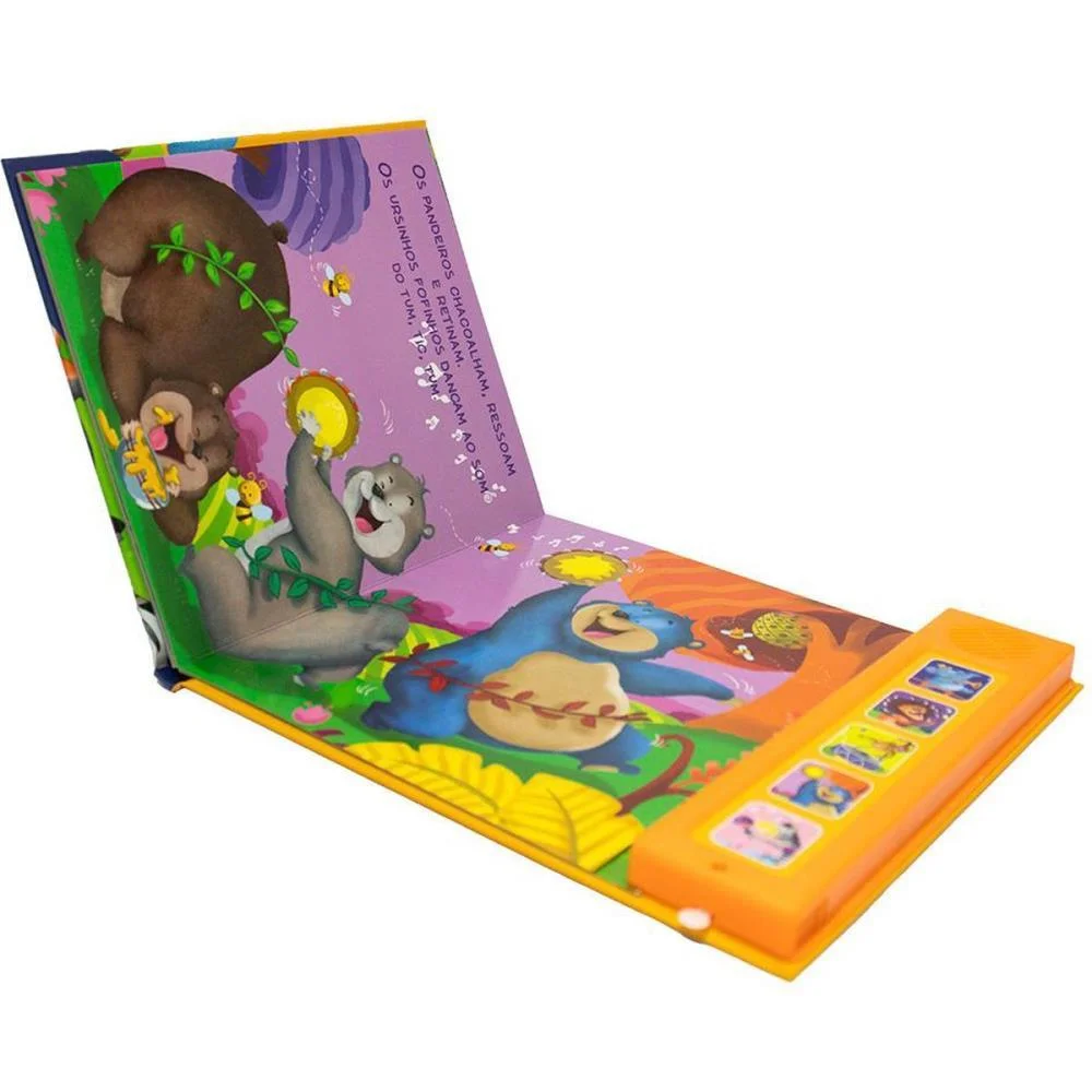 Livro Sonoro Animais Selvagens 22X19,5 8Pg Todolivro - imagem 3