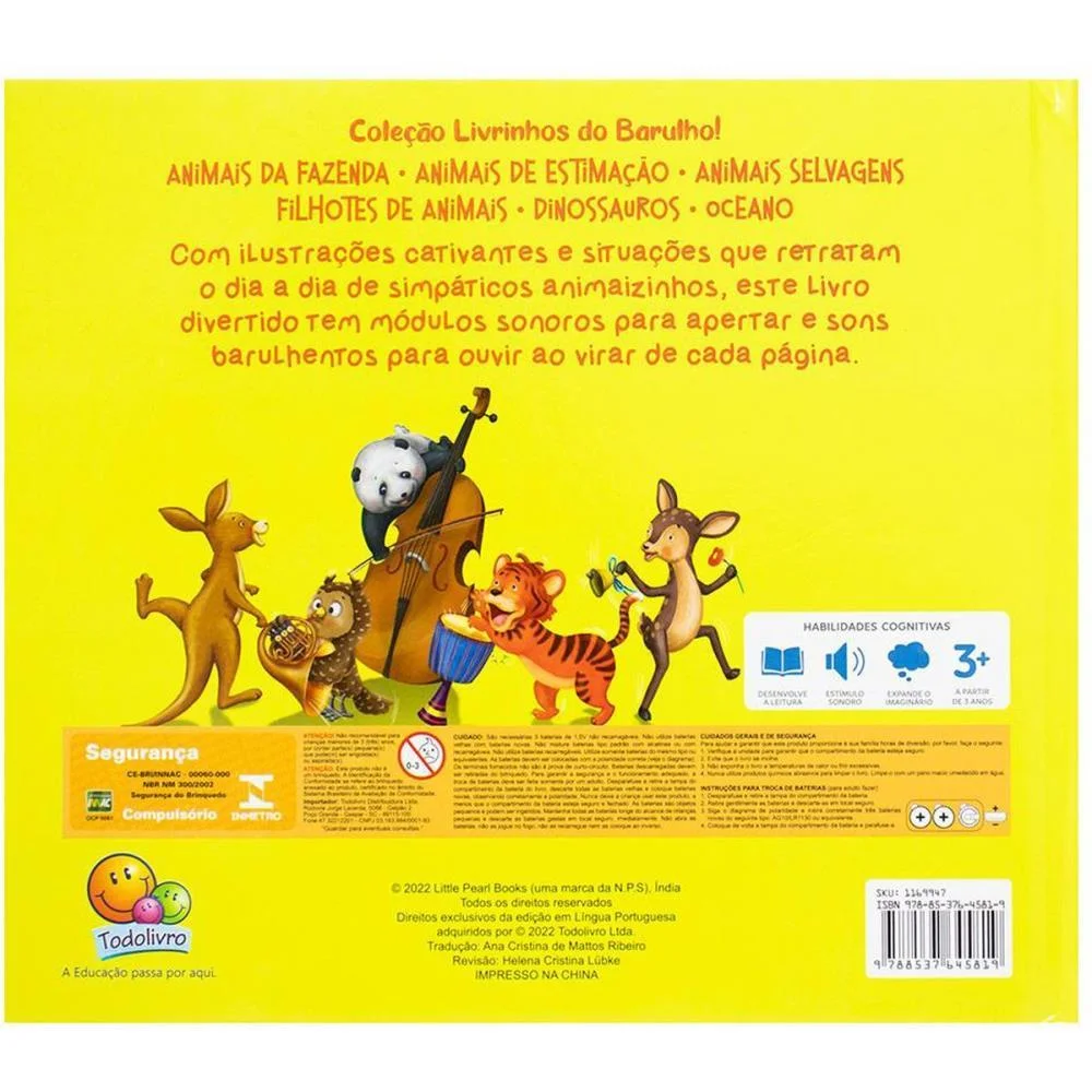 Livro Sonoro Filhotes De Animais 22X19,5 8P Todolivro - imagem 4