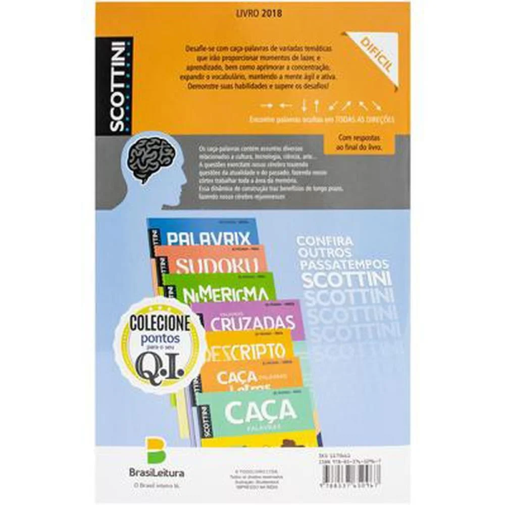 Livro De Atividades Caca-Palavras Dific.n.2018 32P Todolivro (Pct.c/10) - imagem 4