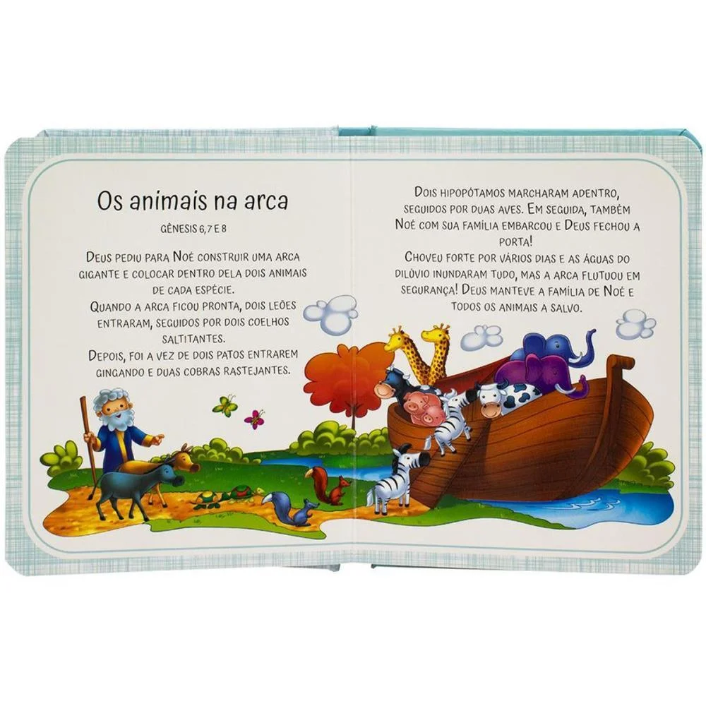 Livro Infantil Ilustrado Biblia Do Bebe 12,4X15,8Cm 10P Todolivro - imagem 4