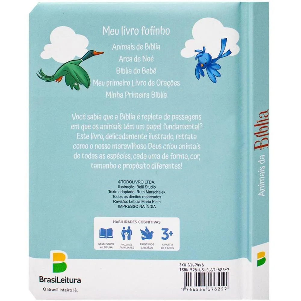 Livro Infantil Ilustrado Biblia Do Bebe 12,4X15,8Cm 10P Todolivro - imagem 5