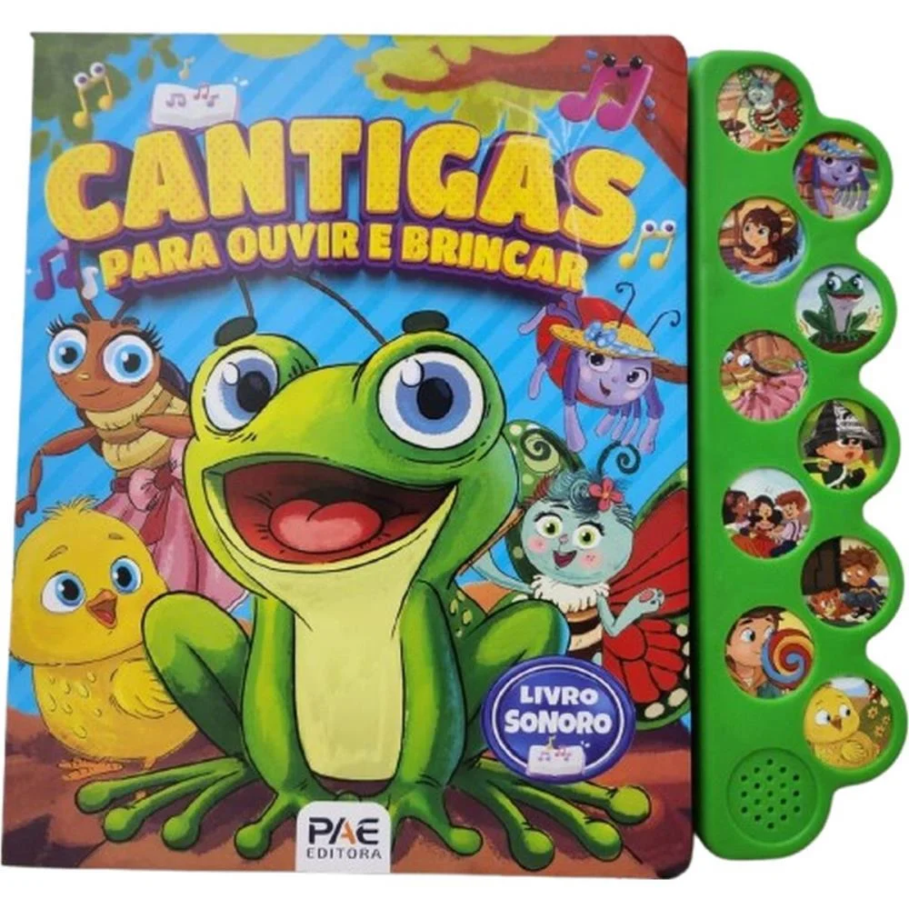 Livro Sonoro Cantigas P/Ouvir 28,5X26,7 10P Pae Editora - imagem 3