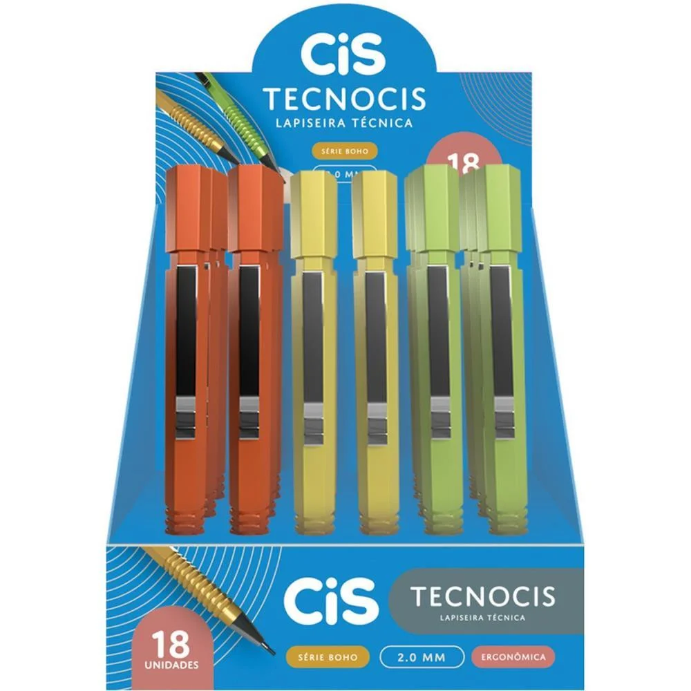 Lapiseira 2.0Mm Tecno Cis Boho (S) Sertic C/ 18 Unidades - imagem 3