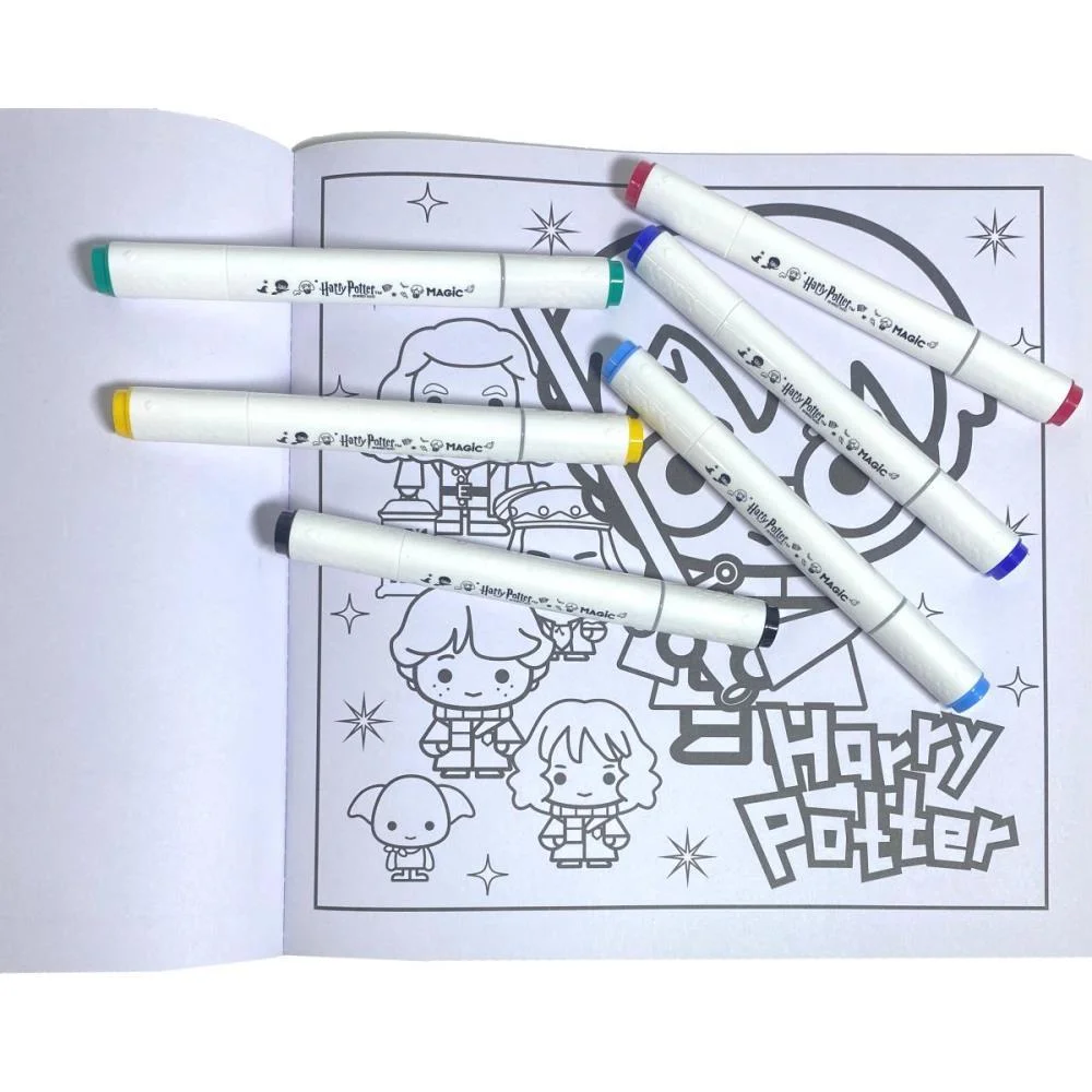 Livro De Colorir Harry Potter C/6Canetinhas Az Magic Kids - imagem 3