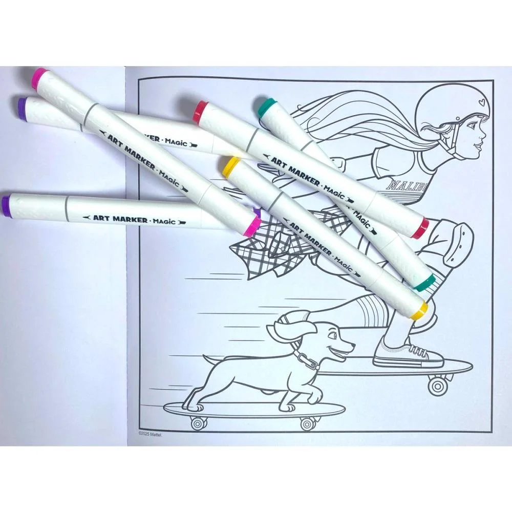 Livro De Colorir Barbie C/6Canetinhas Magic Kids - imagem 3