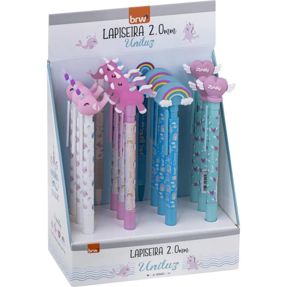 Lapiseira 2.0Mm Plastica Uniluz Sortidas Brw C/ 12 Unidades - imagem 7