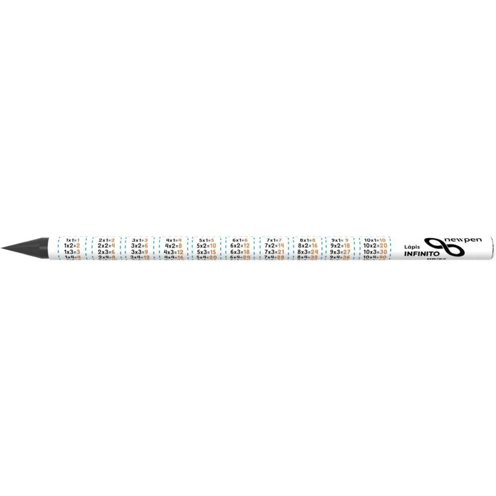 Lapis Preto Redondo Infinito Hb Tabuada Newpen (Pote-24) - imagem 4