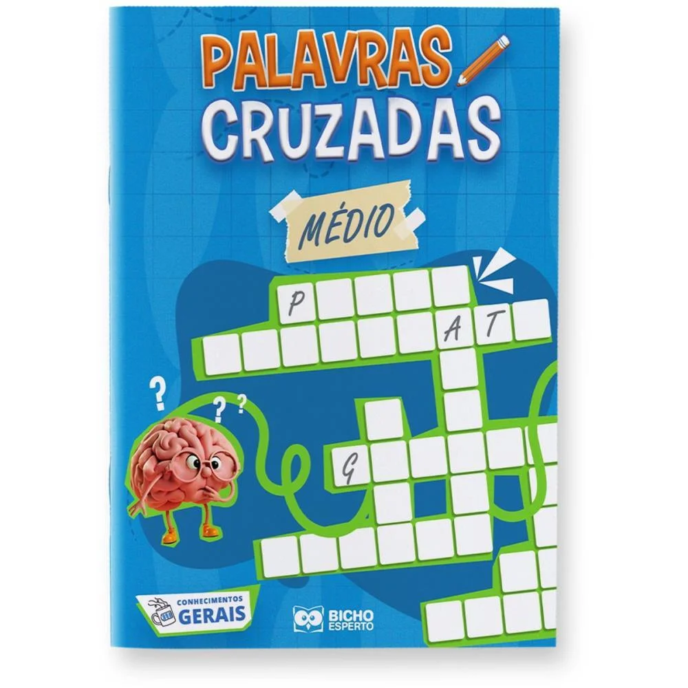 Livro De Atividades Cruzadinhas Nivel Medio Bicho Esperto (Pct.c/10) - imagem 6