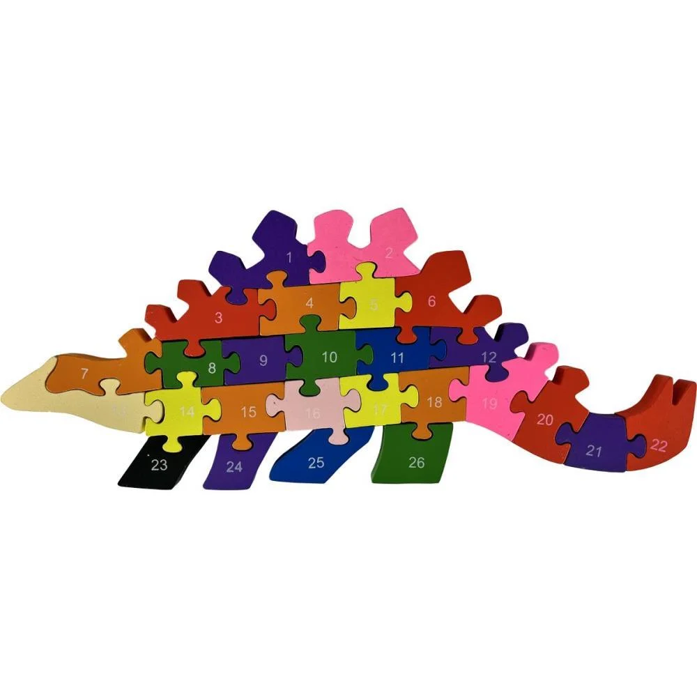 Quebra-Cabeca Madeira Dinossauro 26 Pecas Toy Mix - imagem 2
