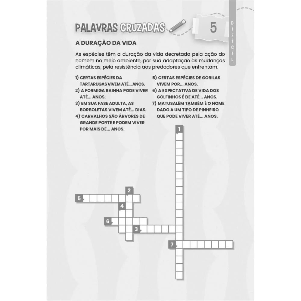 Livro De Atividades Cruzadinhas Nivel Dificil Bicho Esperto (Pct.c/10) - imagem 4