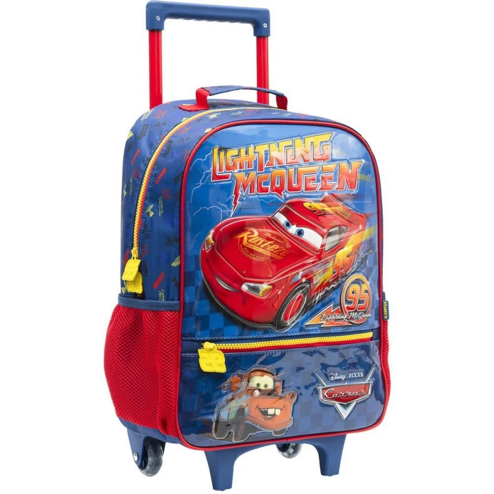 Mochila Infantil Com Rodinha Carros X Xeryus - imagem 4