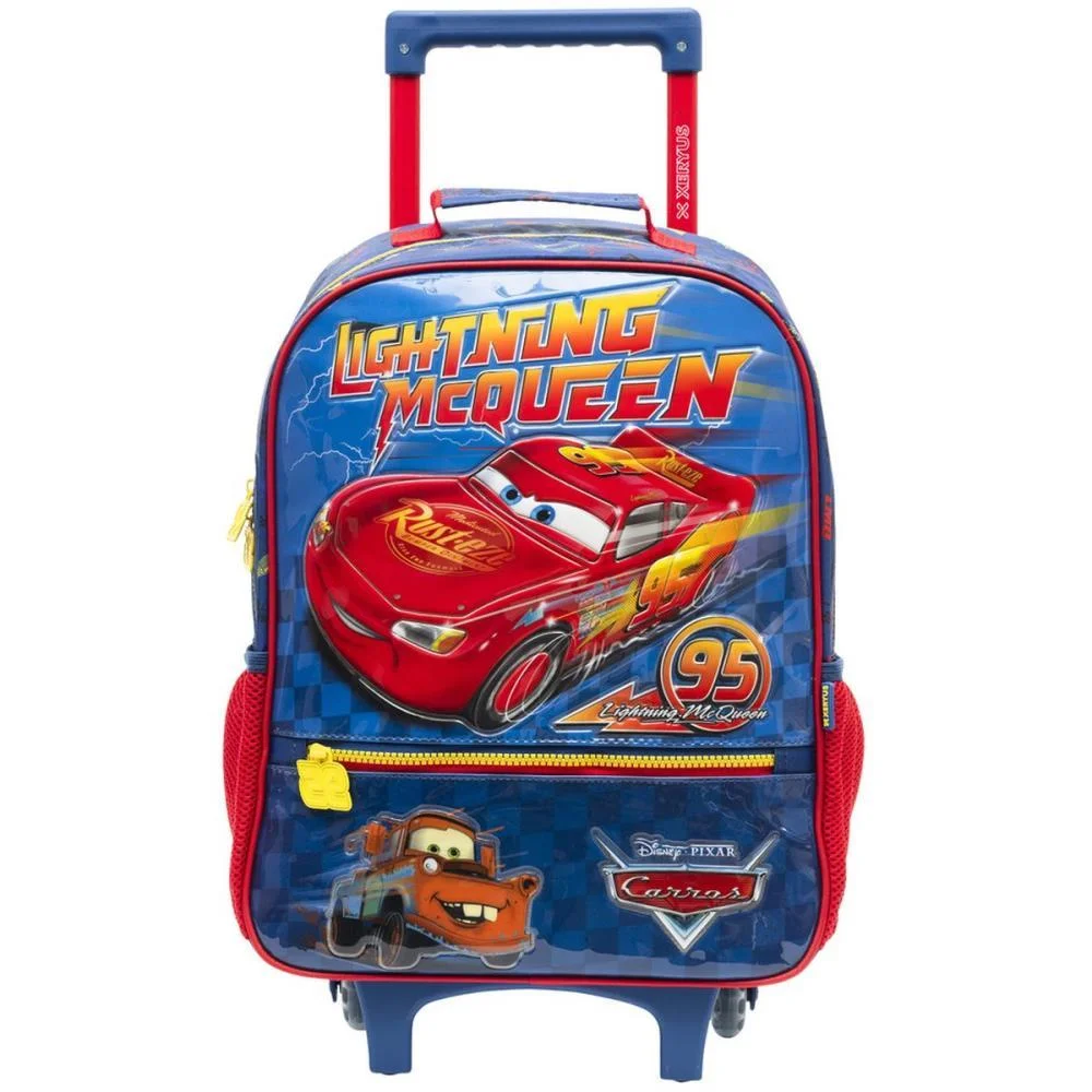 Mochila Infantil Com Rodinha Carros X Xeryus - imagem 5