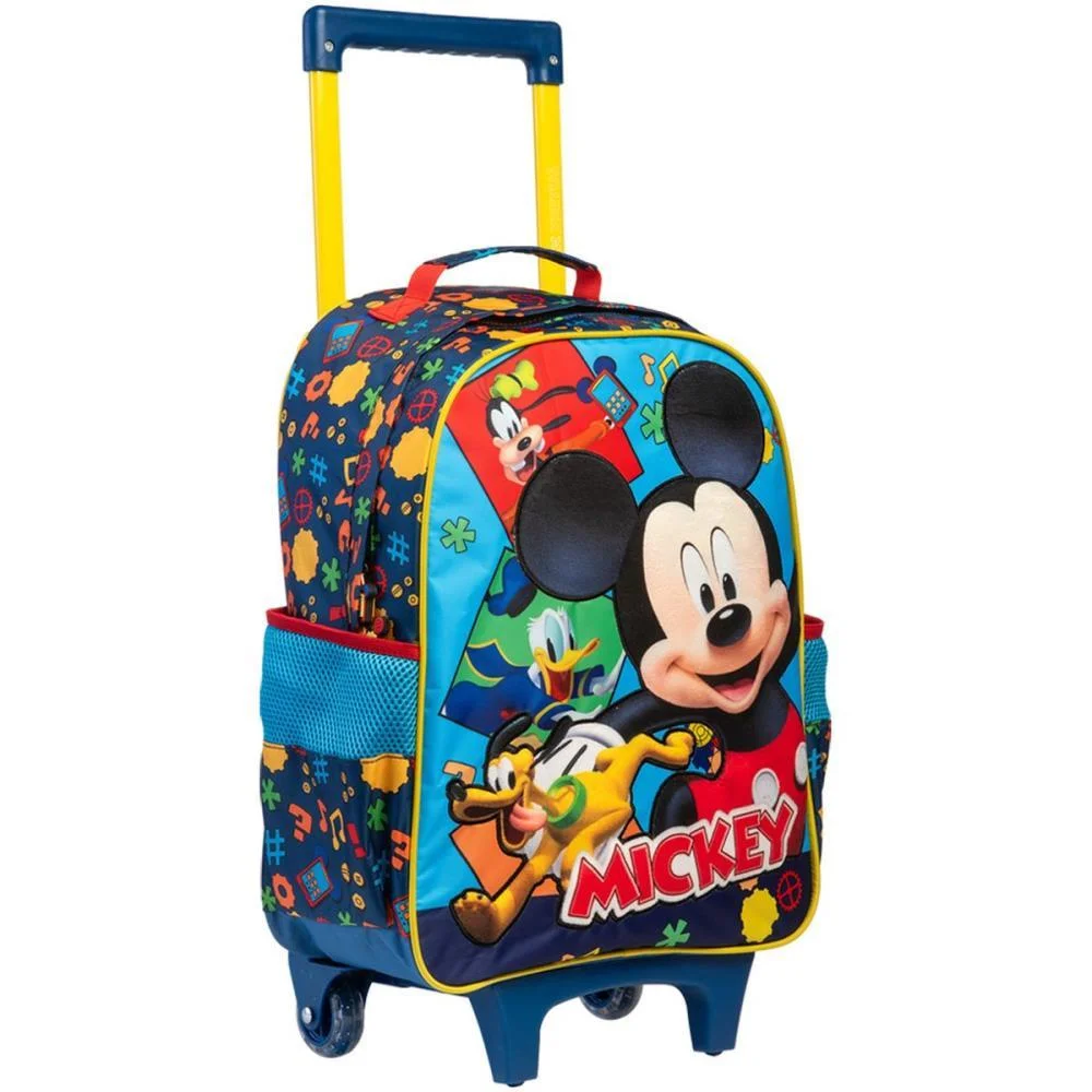Mochila Infantil Com Rodinha Mickey R Xeryus - imagem 3