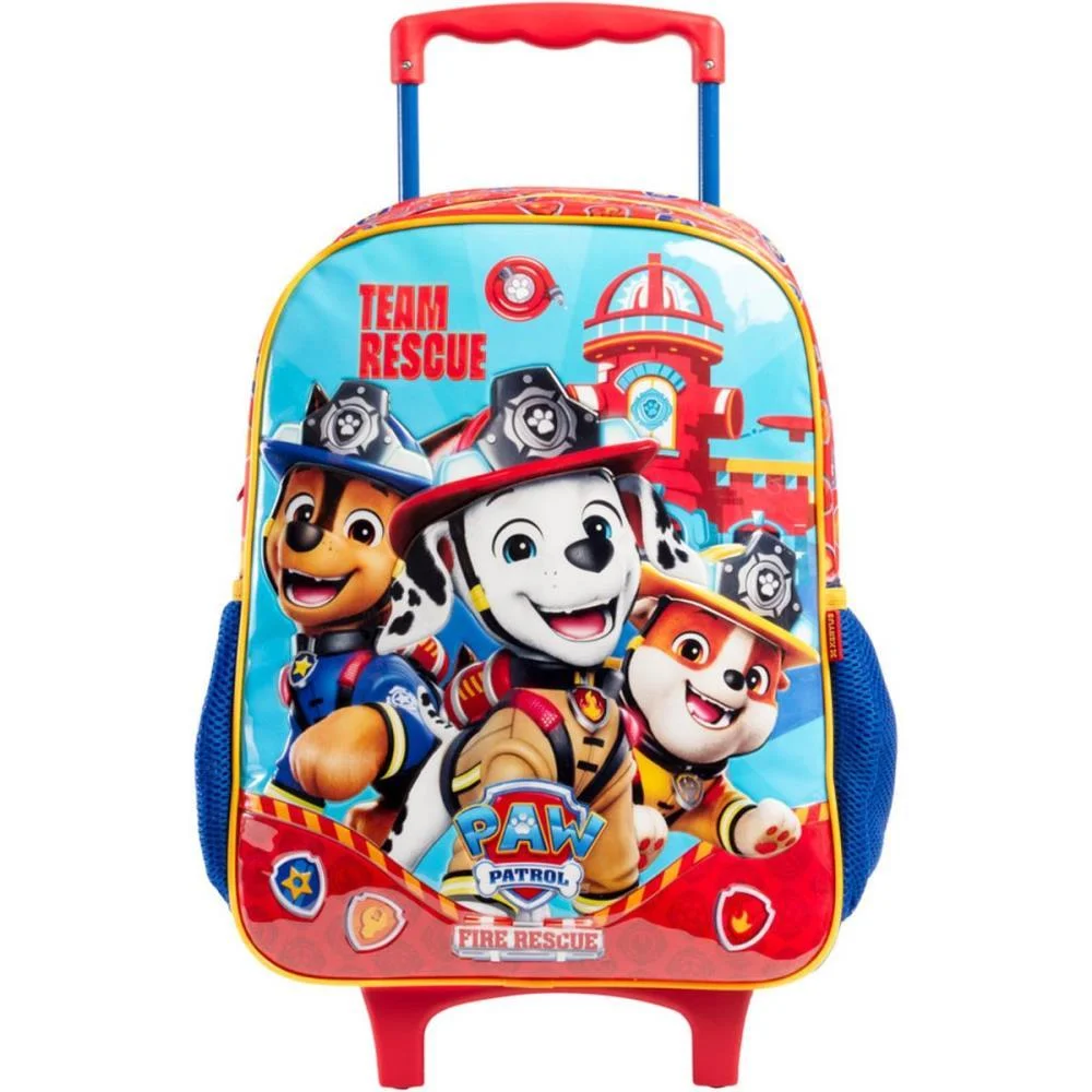Mochila Infantil Com Rodinha Patrulha Canina Fire Rescue Gr Xeryus - imagem 2