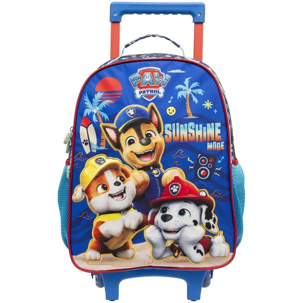 Mochila Infantil Com Rodinha Patrulha Canina Sunshine R Gr Xeryus - imagem 5