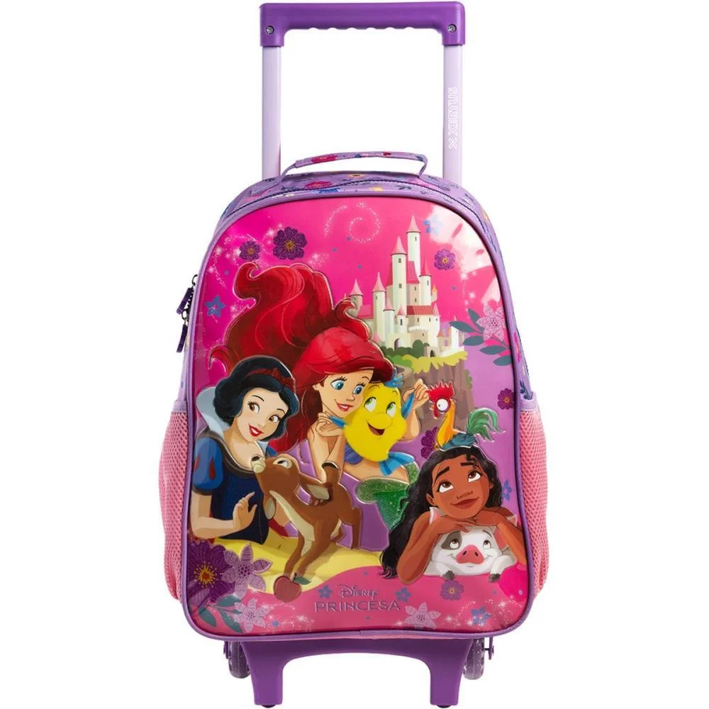 Mochila Infantil Com Rodinha Princesas X Xeryus - imagem 2